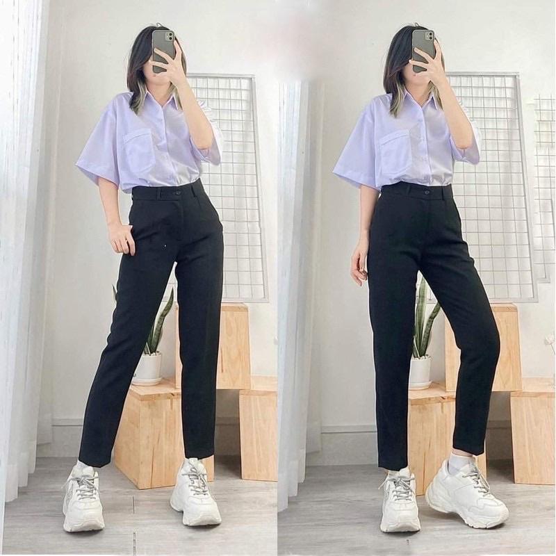 Quần tây dáng Baggy Công Sở chất vải tuyếtxưởng may giá sỉ