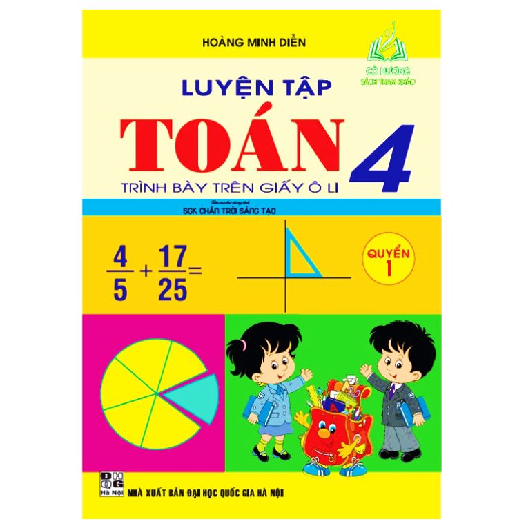 Sách - Combo Luyện Tập Toán Trình Bày Trên Giấy Ô Li 4 Quyển 1 + 2
