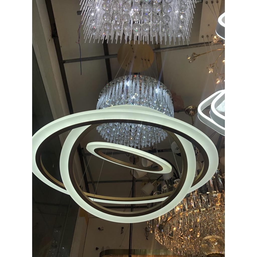 Đèn thả led hình tròn, 3 vòng tròn