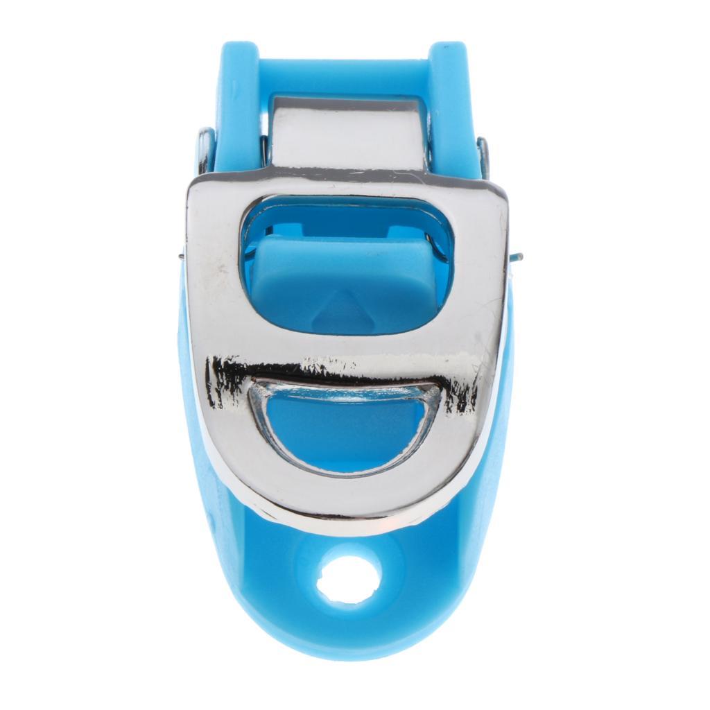 2xInline Skating Spider Buckle Roller Skate Boot Clasp Blue