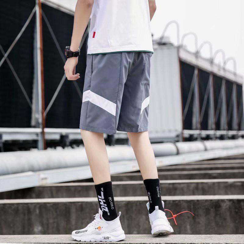 Quần Short Dáng Rộng Phối Màu Thời Trang Mùa Hè Cho Nam