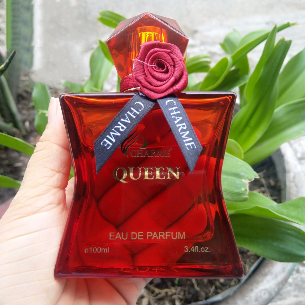 Nước hoa nữ sang trọng, Charme Queen, mùi hương hoa hồng, nồng nhiệt, tươi mát, lưu hương lâu, 100ml