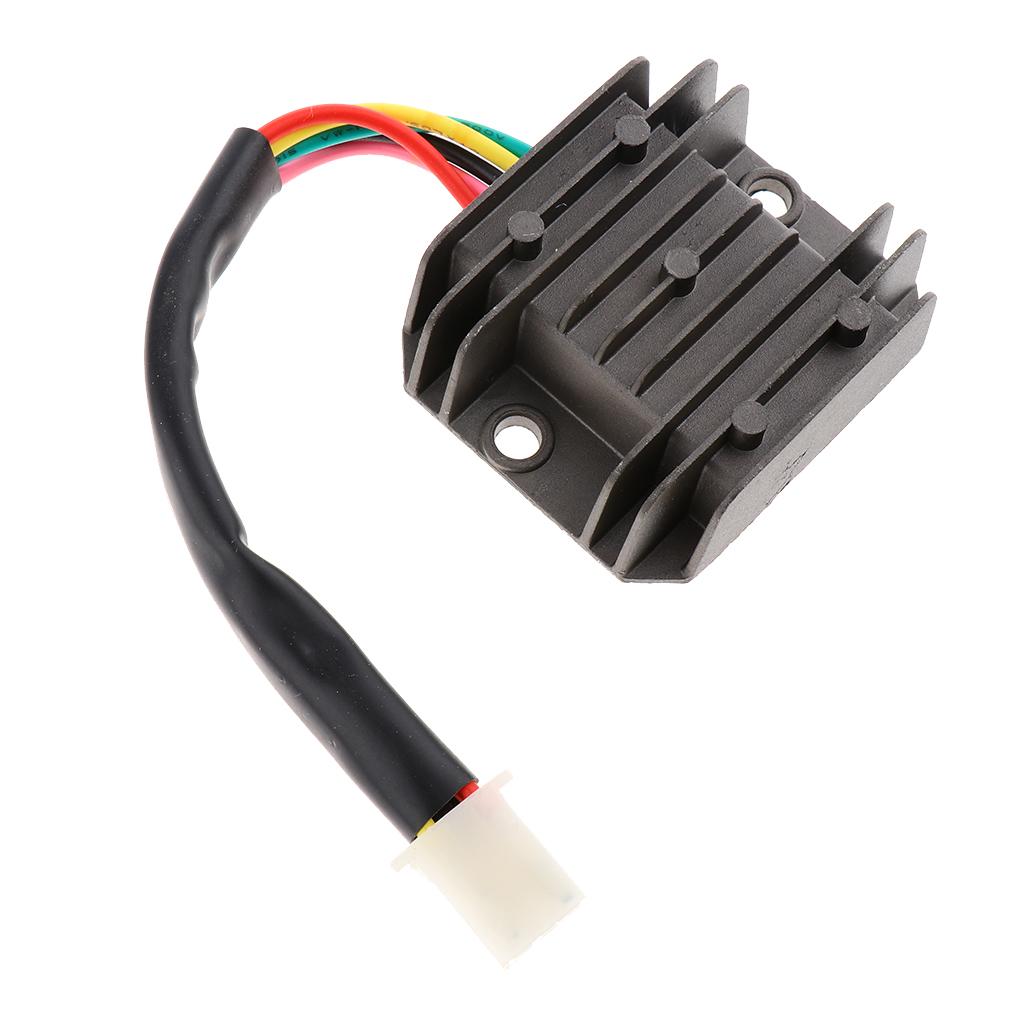 12V Voltage Regulator Rectifier Universal for 125cc 150cc Dirt Bike ATV, High Performance Rectifier Replacement for FXD 125