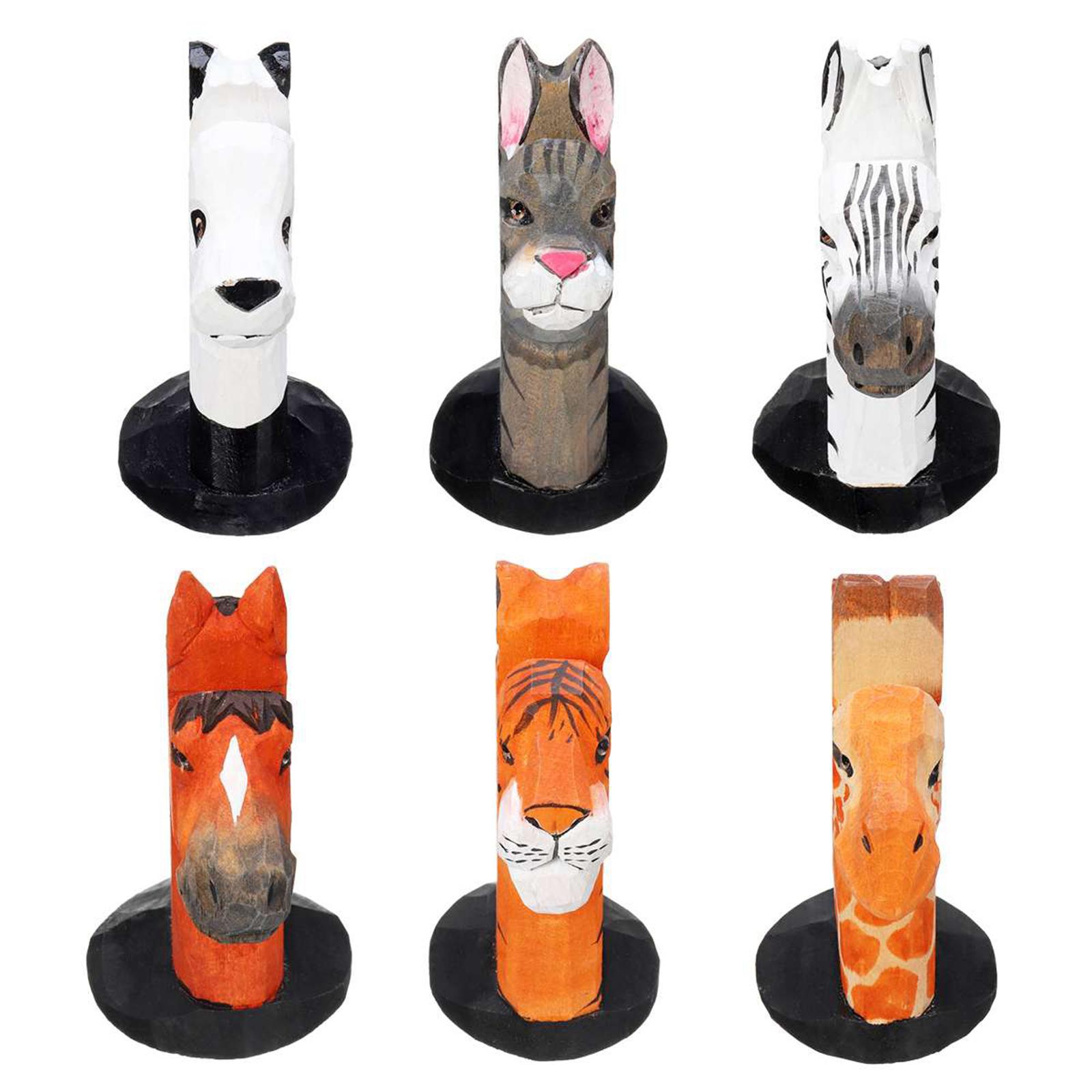 Cute 3D Animal Wood Carvings Sunglass Display Rack Shelf Eyeglasses Show Stand Jewelry Holder for Multi Pairs Glasses Showcase
