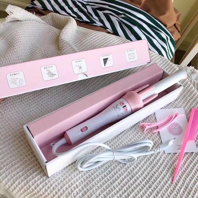 Máy Làm Xoăn Xoay Tự Động 360 Độ - Gậy uốn tóc làm xoăn giả làm xoăn sóng cao cấp