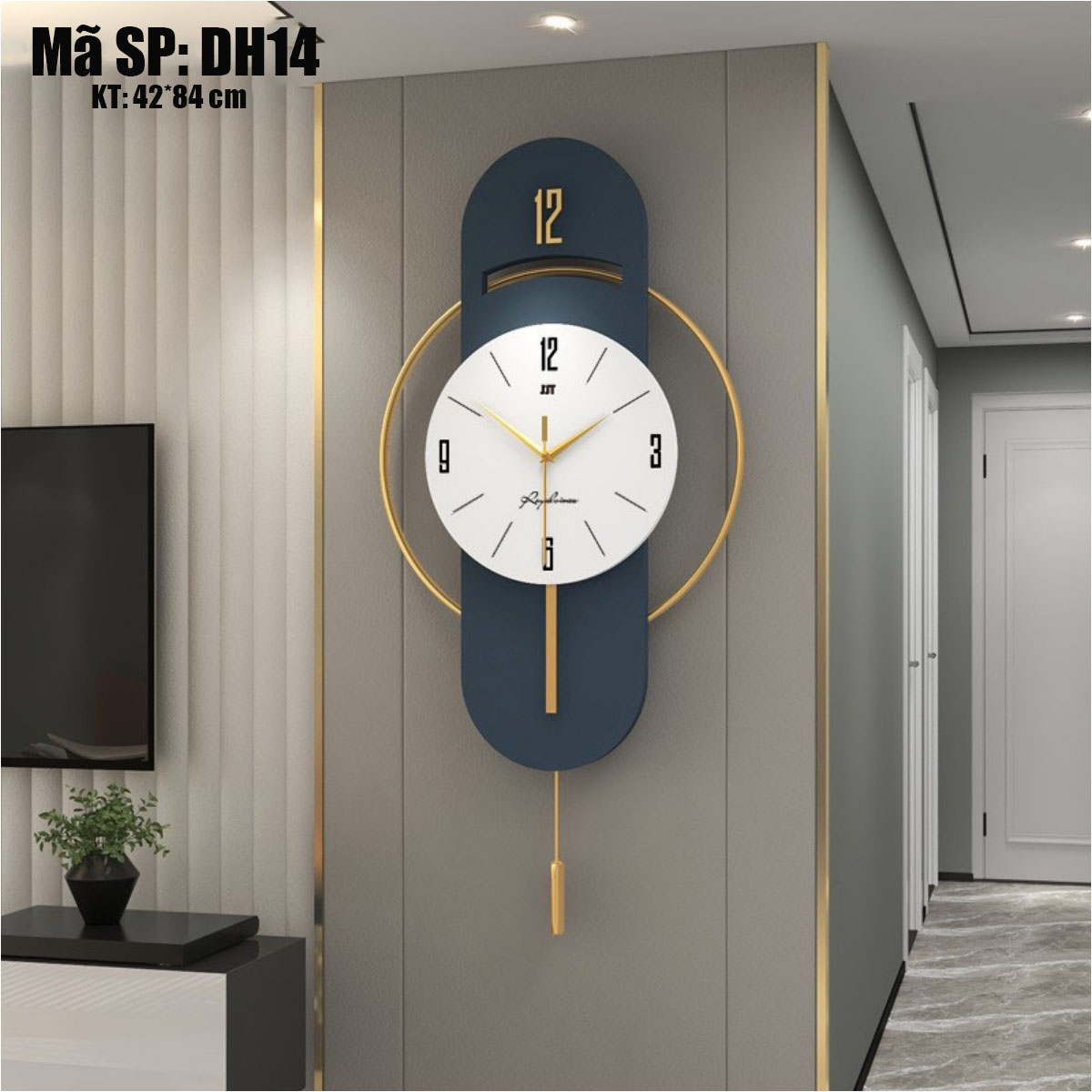 Đồng hồ treo tường hiện đại - Đồng hồ treo tường cao cấp sang trọng - Mã DH14