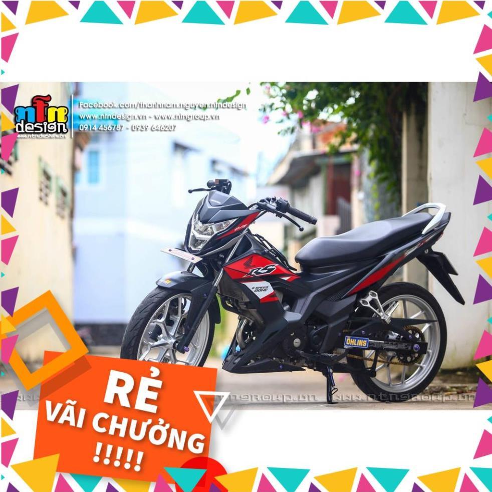 Tem Rời Sonic Mẫu Đen Đỏ Chữ RS 150R