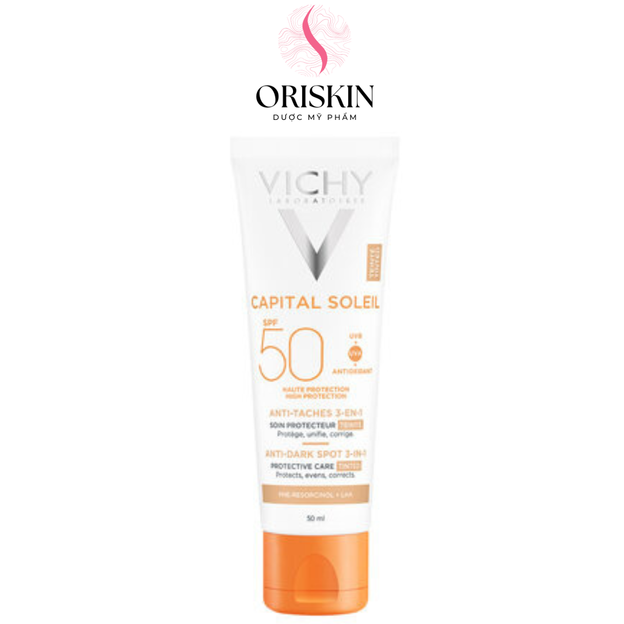 Kem Chống Nắng Ngăn Sạm Da, Giảm Thâm Nám Vichy SPF50 Chống Tia UVA - 100791635