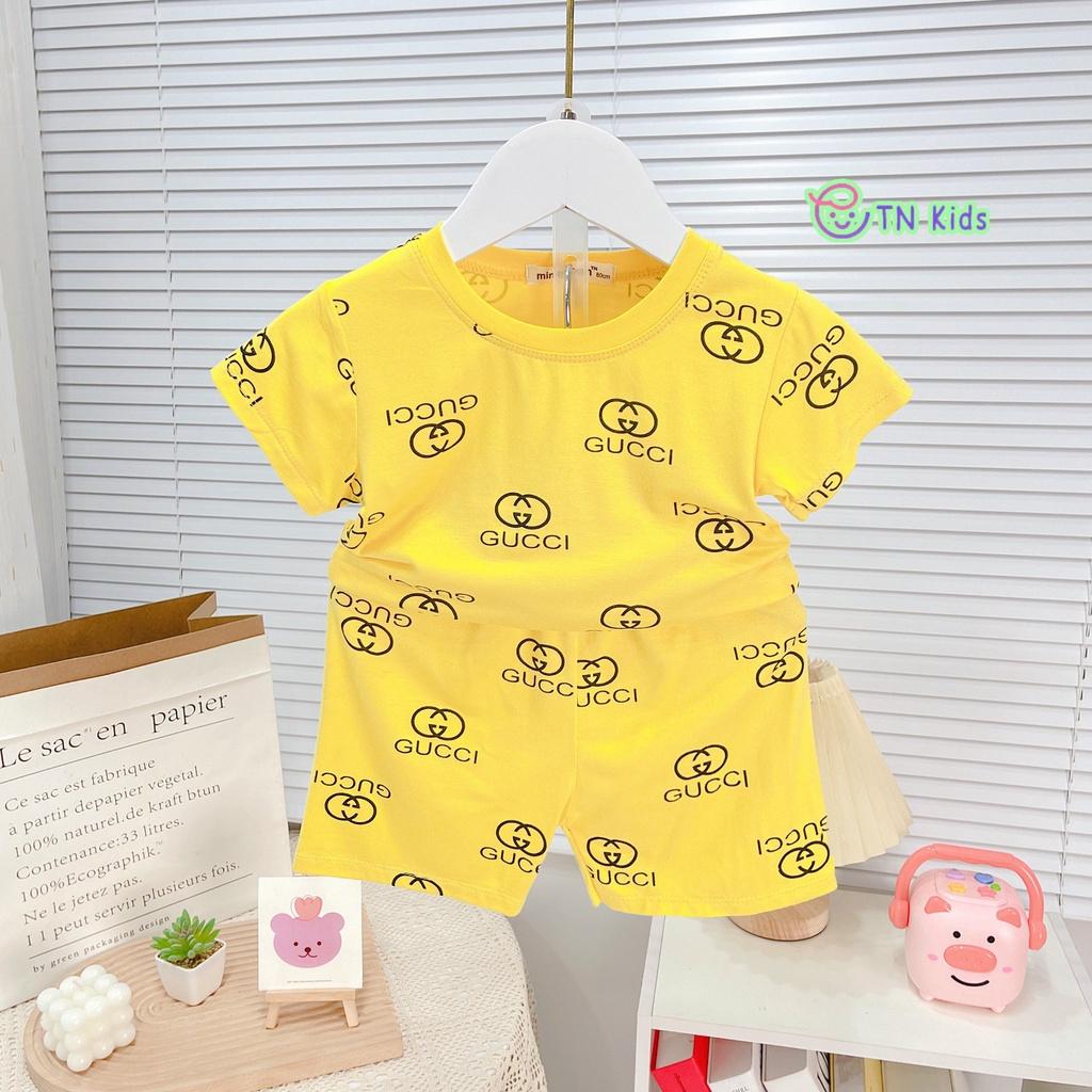 Bộ Ngắn Tay Thun Lạnh Thương Hiệu Cho Bé Trai Bé Gái Từ 7-32kg HÀNG LOẠI 1