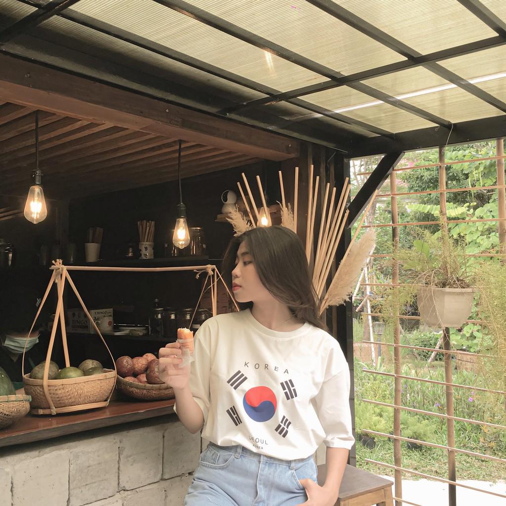 Áo Thun Unisex Cờ Hàn - HÌNH CHỤP THẬT