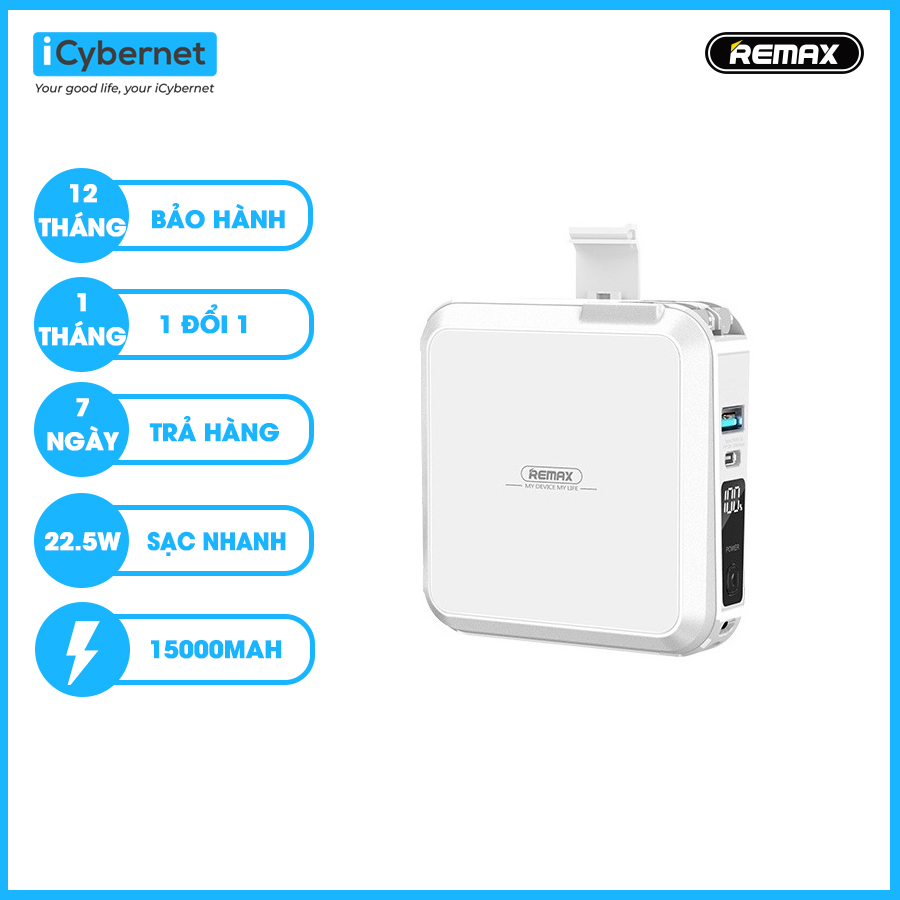 Sạc dự phòng All-in-one dung lượng 15000mAh Remax RPP-276 - Hàng chính hãng