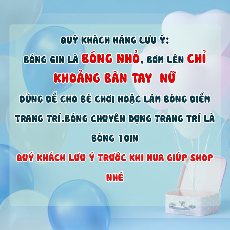 Bộ 100 bong bóng trái tim hàng Thái Lan loại 1 màu và nhiều màu loại 6 inch