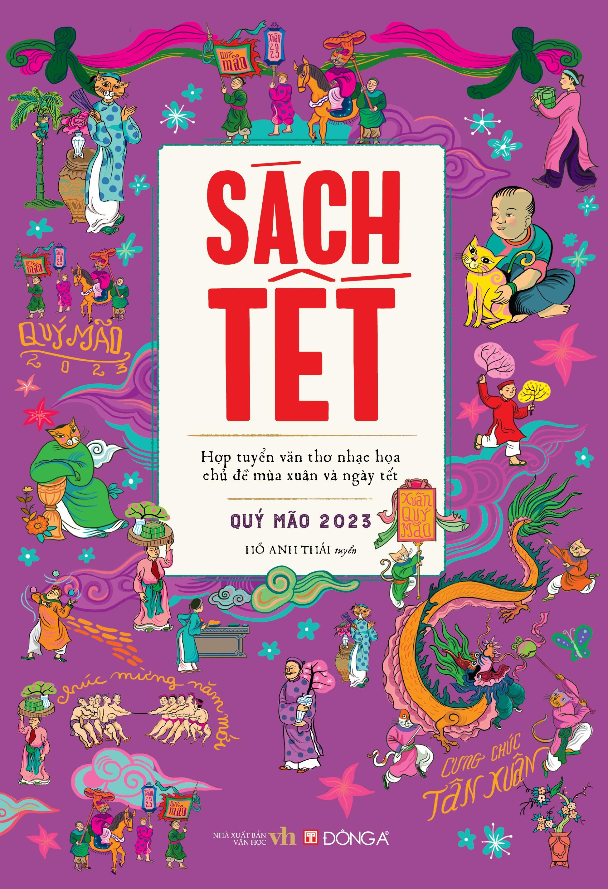 Sách Tết Quý Mão 2023 - Hợp Tuyển Văn Thơ Nhạc Hoạ Chủ Đề Mùa Xuân Và Ngày Tết - Tặng Kèm Postcard