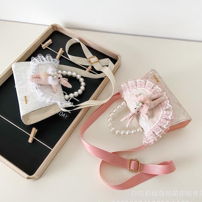 Túi xách đeo chéo cho bé gái hình thỏ tiểu thư dự tiệc nhận lì xì mẫu mới hàng nhập Quảng Châu