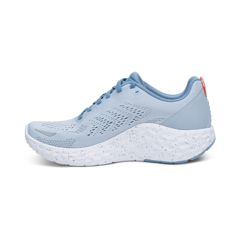 Giày thể thao sức khoẻ nữ Aetrex Danika Blue - Sneaker cao gót đế đệm mềm nhẹ