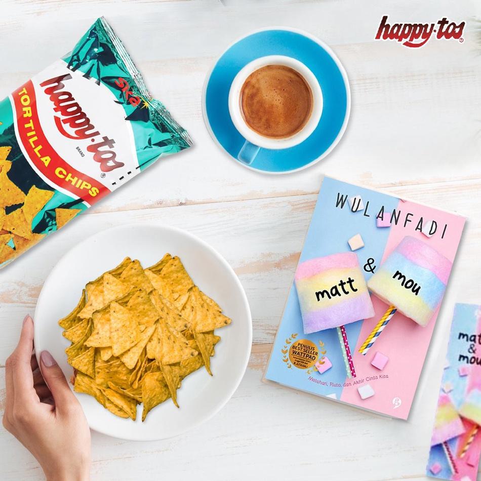 Snack Bắp Ăn Liền Happy Tos Bắp Vị Phomai Cheddar Gói 160g - Nhập Khẩu Indonesia