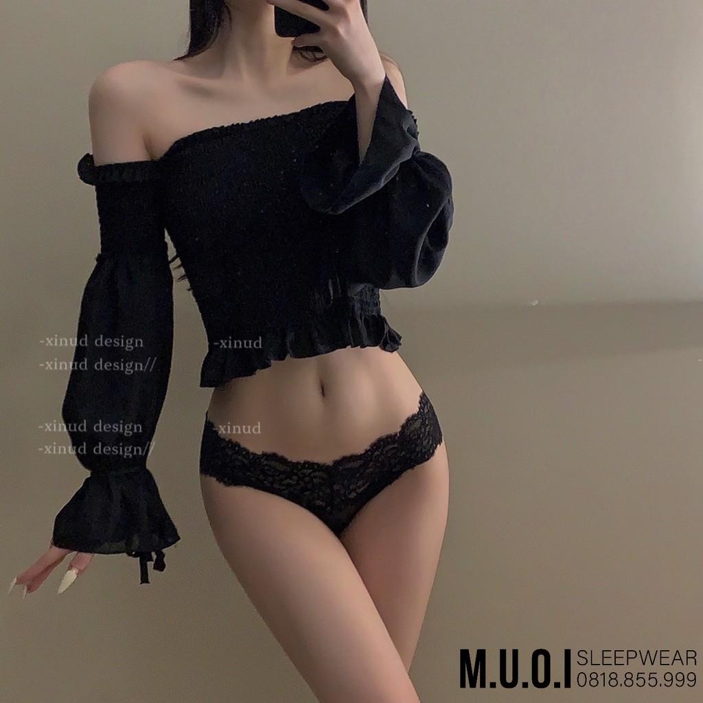 Quần lót ren lọt khe chữ T mềm mịn quyến rũ - QL008 M10