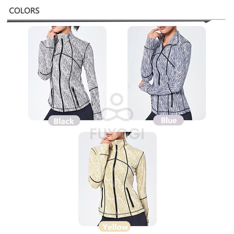 Áo Khoác Nữ Tay Dài Khóa Kéo Thời Trang Thể Thao