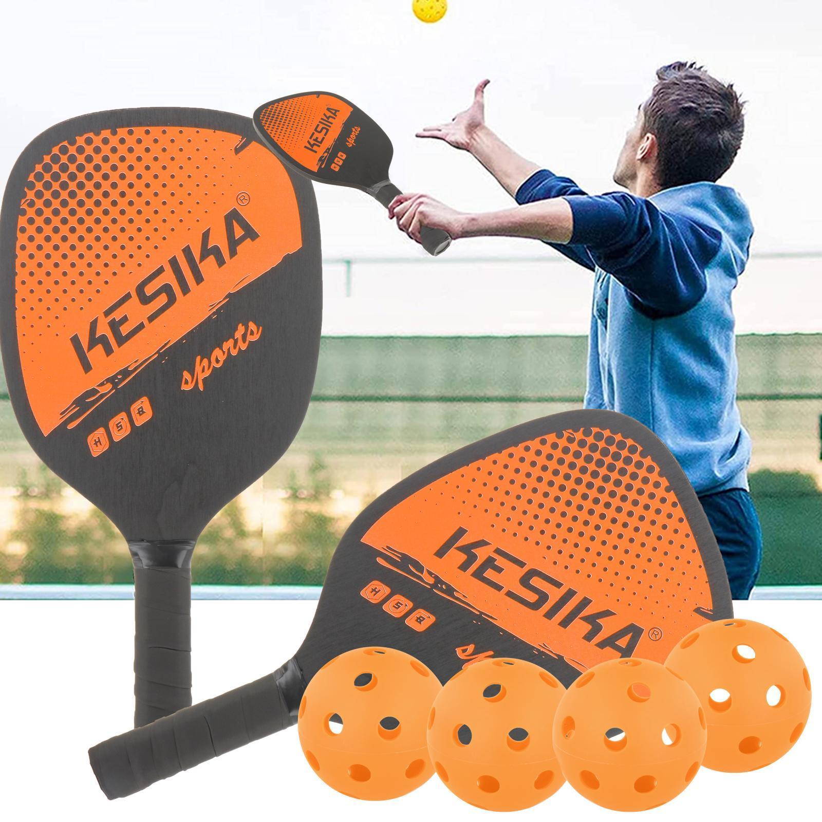 2-3pack Professional Pickleball Paddles Comfort Grip with Bag 4 Balls Racquet