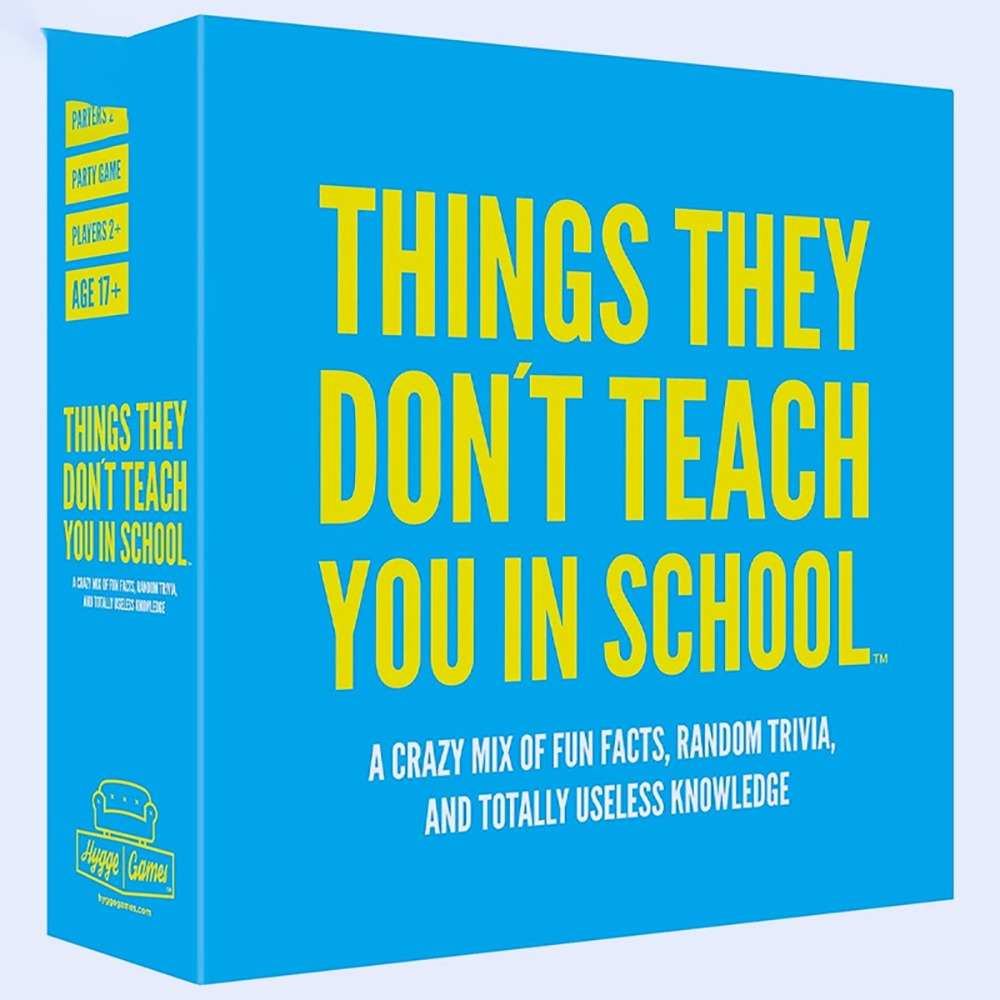 Trò chơi Board Game Things they don´t teach you in school Party Trivia Card Game 