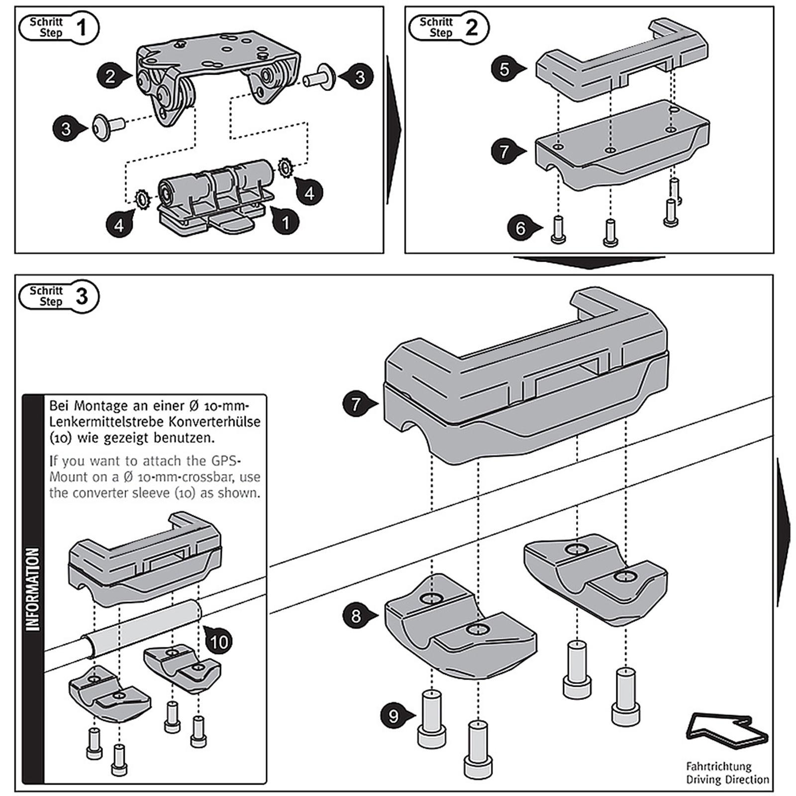Universal Windscreen Plate Bracket Suitable for Motorbike Parts