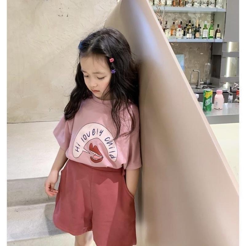 Quần short cotton style Vintage cho bé Q622