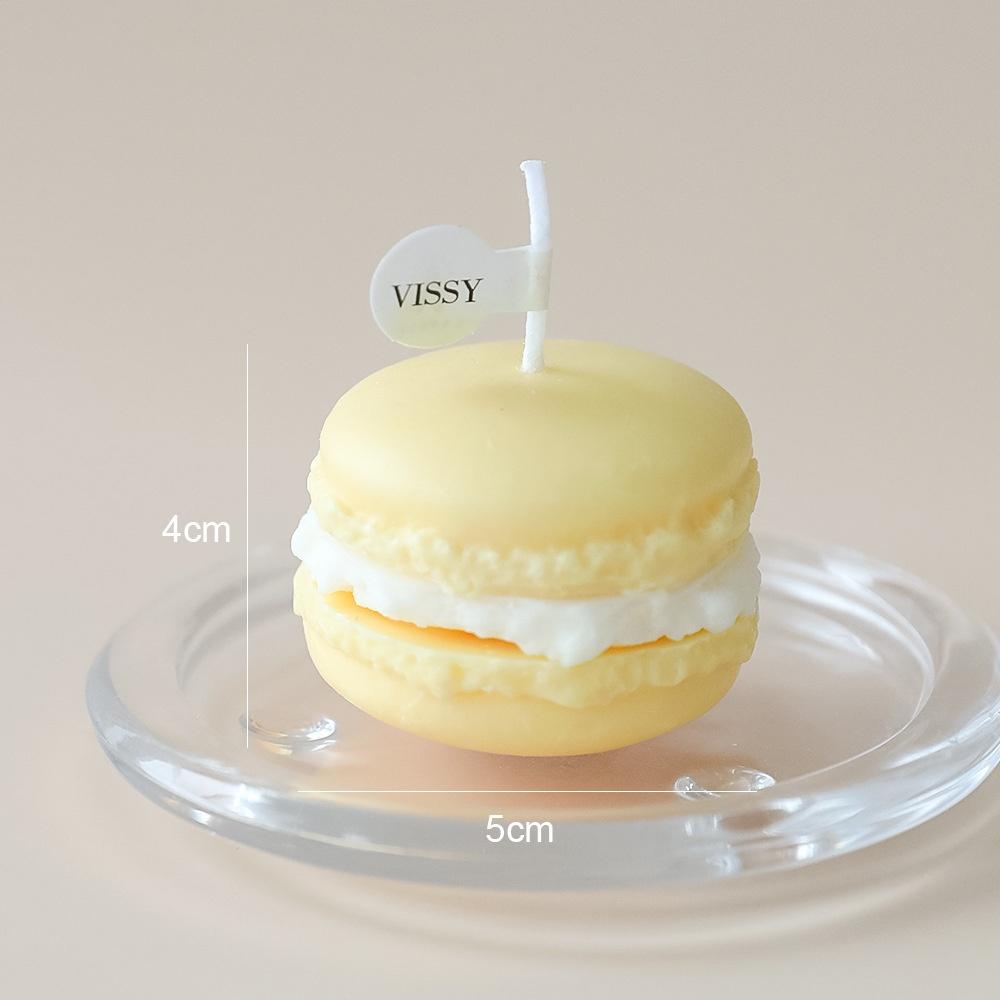 Nến Thơm Mini Siêu Xinh Hình Bánh Macaron 3x1cm