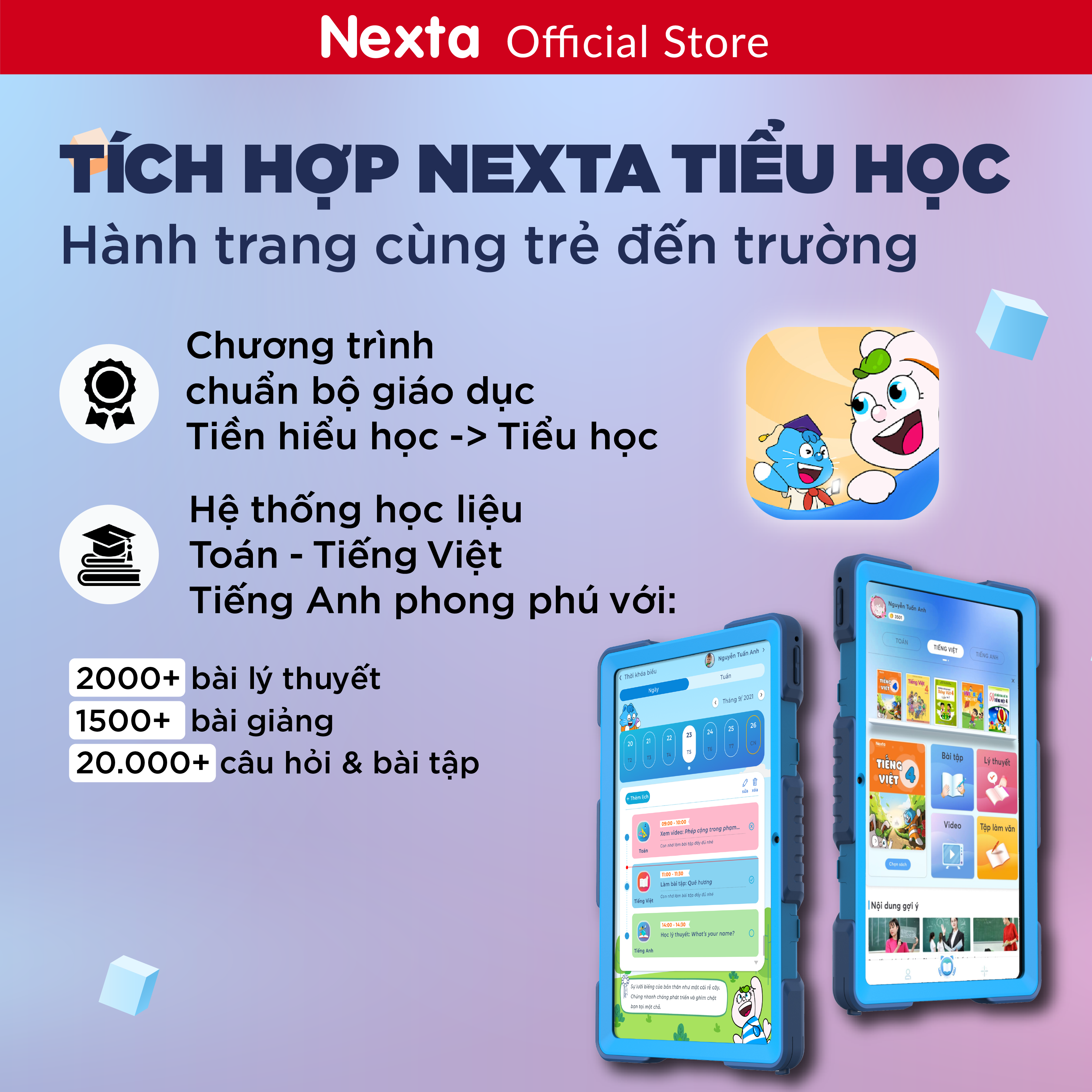 Máy tính bảng Nexta Smart Study 1 - Hàng Chính Hãng