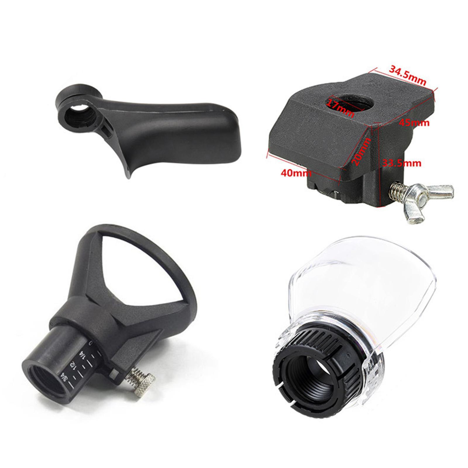4Pcs Rotary Power Tool Kit Carving Attachment Grip Handle Grinding Set