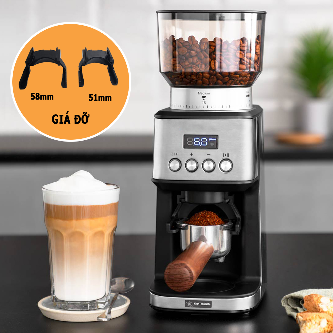 Máy Xay Cà Phê G9 Xay Hạt Cafe Pha Espresso, 19 Cấp Độ Xay Thô Đến Mịn, Lưỡi Phẳng Cho Gia Đình và Quán Cà Phê, Nhà Hàng, Hàng Chính Hãng