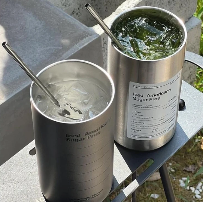 Ly giữ nhiệt , ly uống nước inox 304 có ống hút 600ml , giữ nhiệt 6-8 tiếng