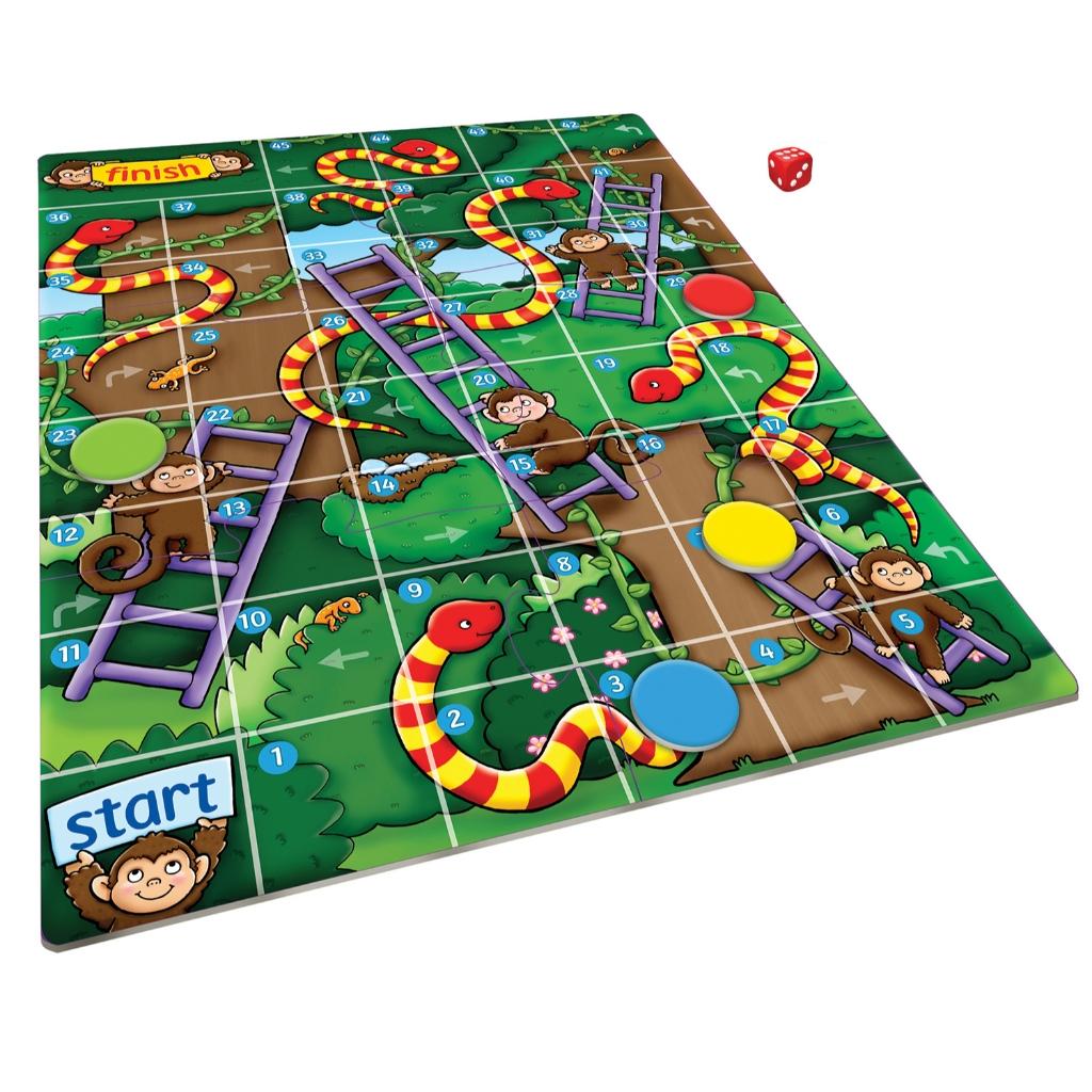 Trò chơi Jungle Snakes &amp; Ladders Mini Game giúp trẻ phát triển kỹ năng đếm và khả năng quan sát