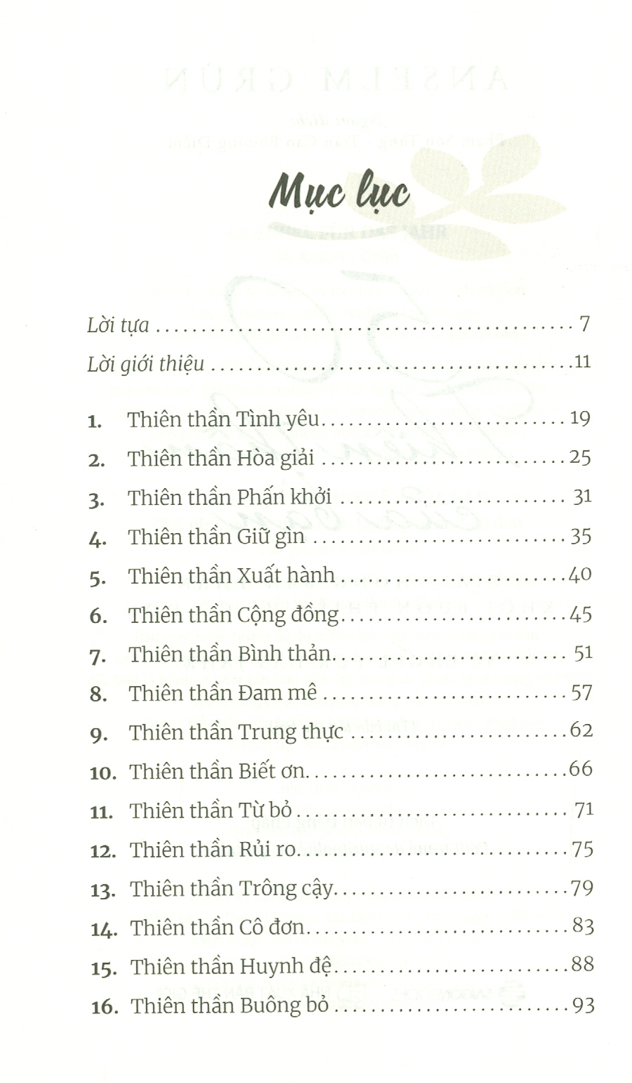 50 thiên thần của bạn: Giải phóng bản thân khỏi buồn phiền và cô đơn