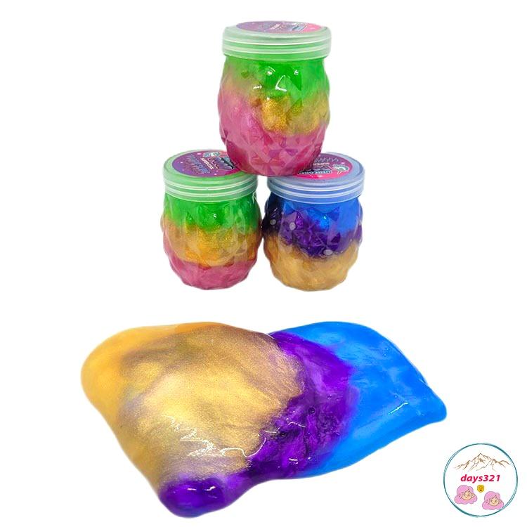 Slime HỘP HÌNH DỨA GALAXY mix 3 màu cực đẹp thiết kế độc đáo ấn tượng Đồ chơi Slam Gudetama