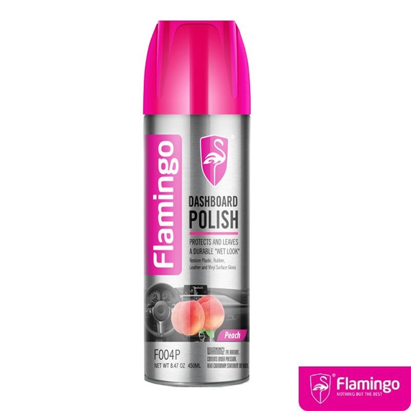 Bình xịt dưỡng bóng nội thất ô tô FLamingo F004 hương nhài, hương đào, cà phê