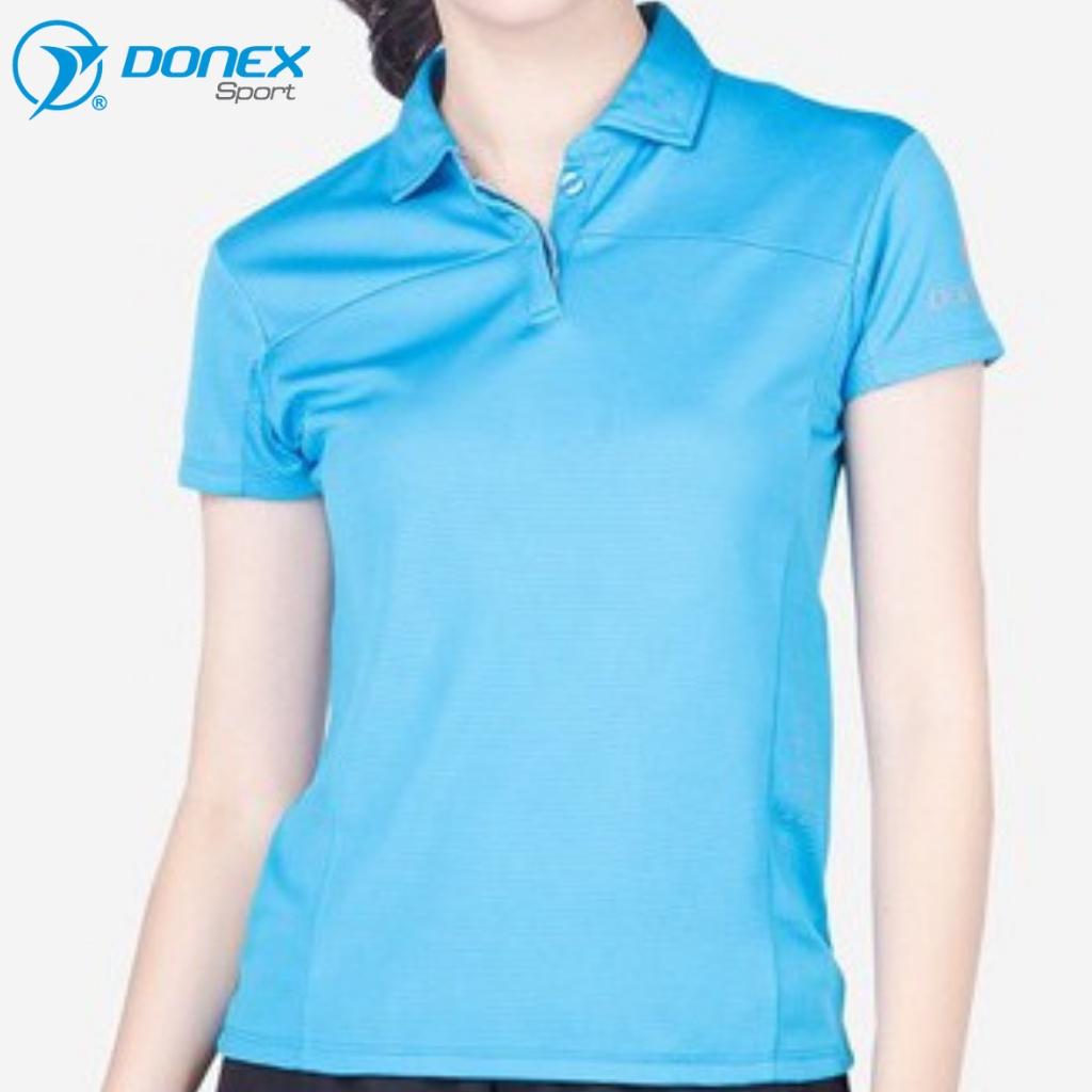 Áo Thể Thao Nữ Cổ Polo DONEXPRO Kiểu Dáng Đẹp Form Chuẩn, Chất Vải Cao Cấp, Ôm Cơ Thể Thấm Hút, Thoát Mồ Hôi AC-3355