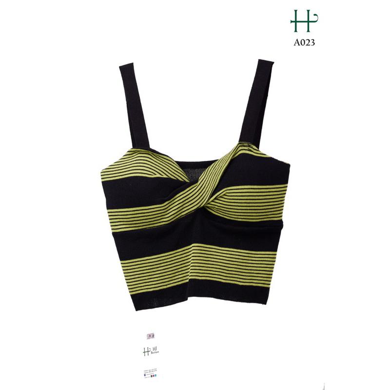 Áo thun 2 dây sexy điệu đà -A23 - Xanh