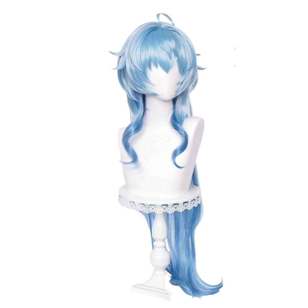 Wig/Tóc giả cosplay Ganyu - Genshin Impact màu xanh