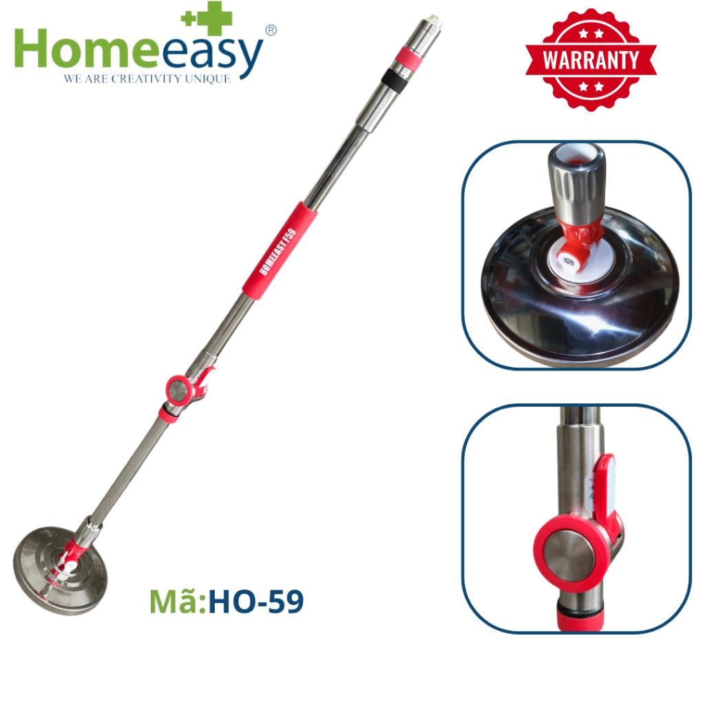 Cây Lau Nhà Xoay 360 Độ Homeeasy HO-59 - Cây Inox Dài 140cm, Ống 25mm