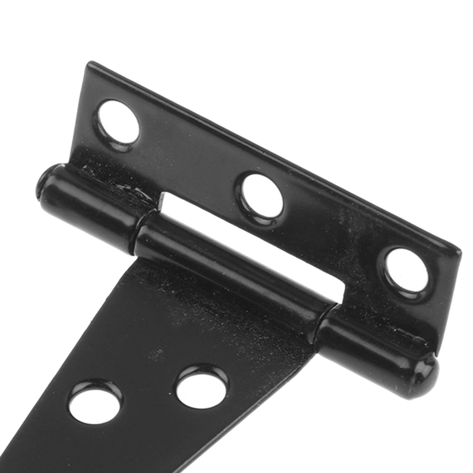 6PCS Heavy Duty T Hinge, Tee Hinge, T Strap Hinge, Shed Hinge, Gate Hinge, Barn Hinge, Fence Hinge, Door Hinge Wrought Iron Rustproof