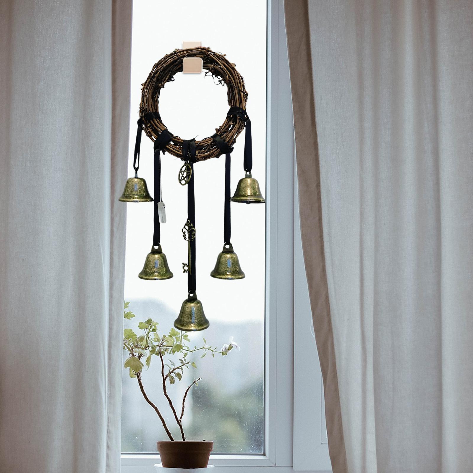 Witch Wind Chimes Bell Witchcraft Feng Shui Protection for Patio Door Garden