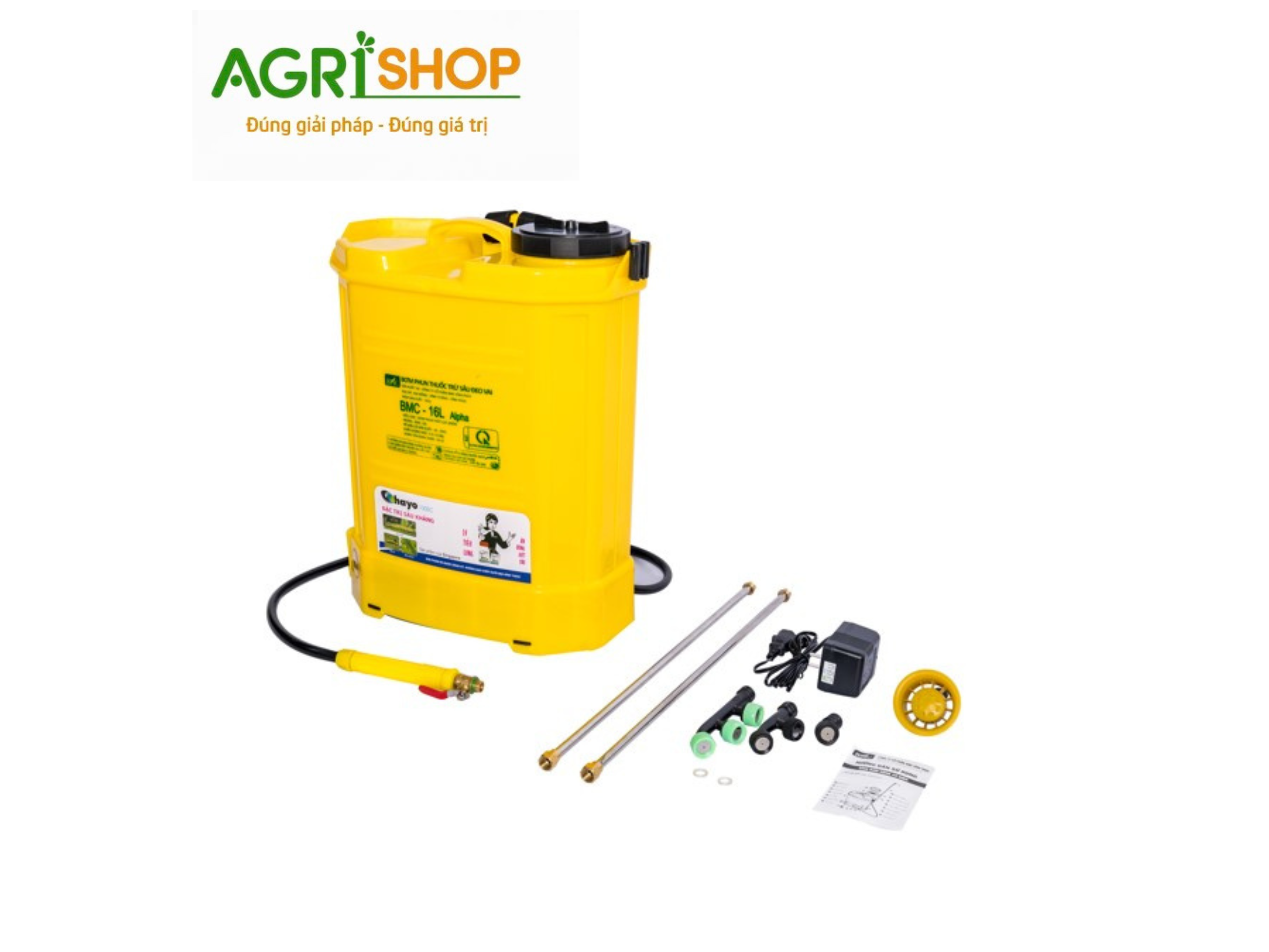 Bình bơm tưới nước động cơ điện BMC 16L Alpha