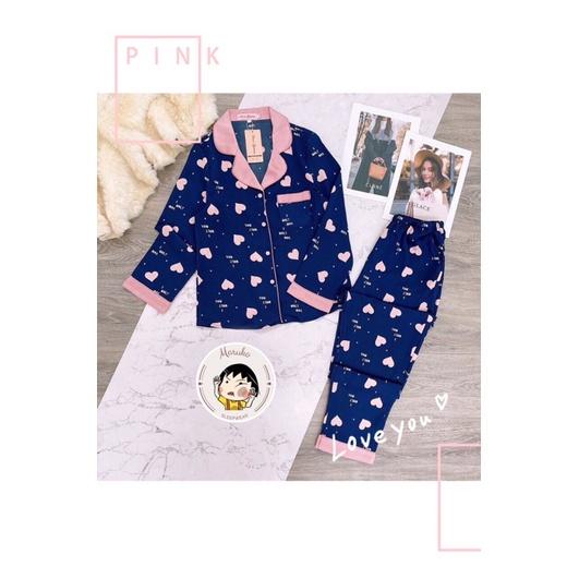 Đồ ngủ pijama lụa dài tay siêu xinh