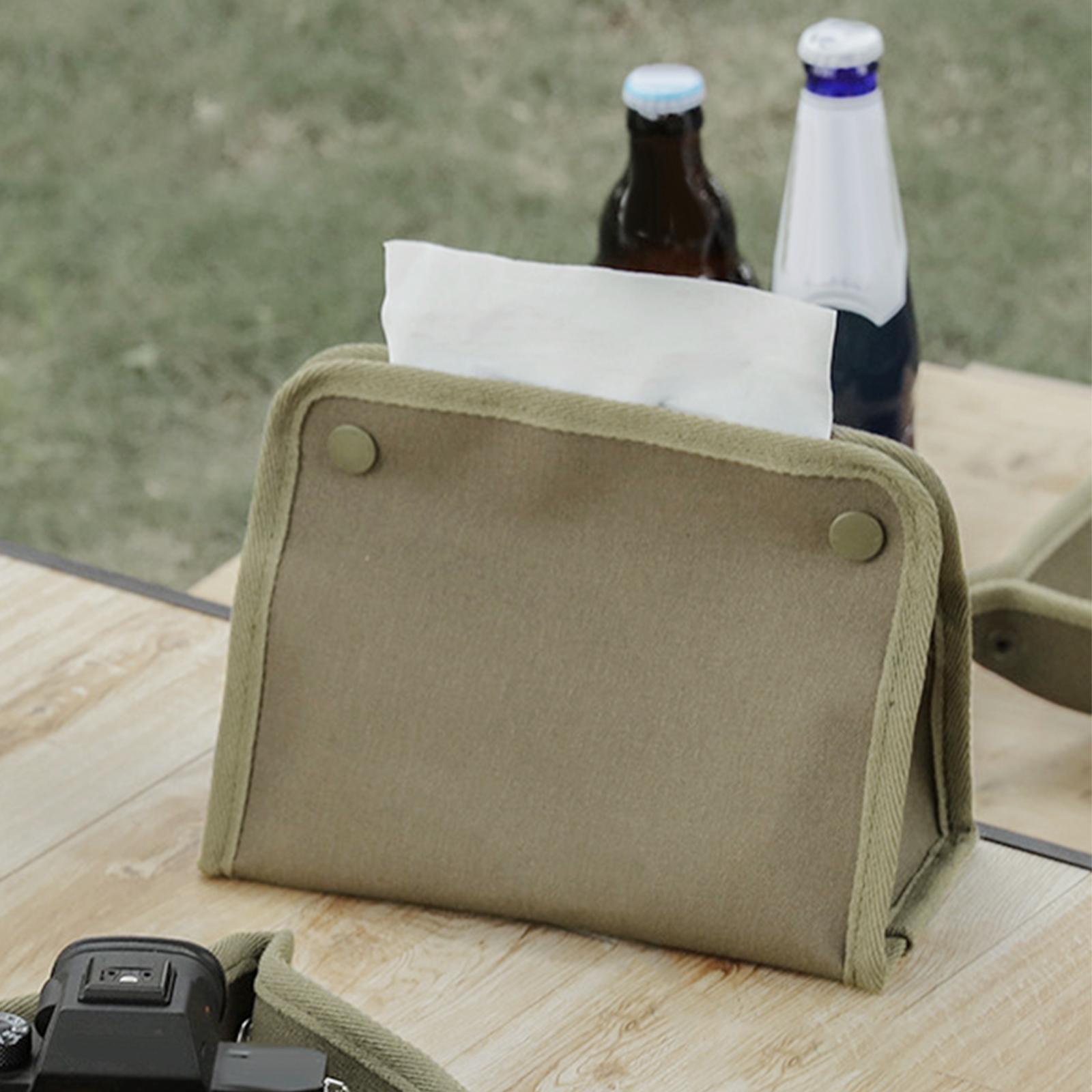 Outdoor Tissue Box Paper Bag Organizer Towel Dispenser for Hiking BBQ