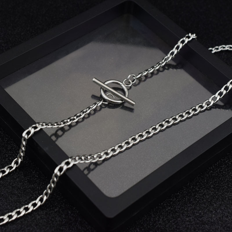 Dây chuyền vòng cổ chuỗi 2 tầng thời trang unisex