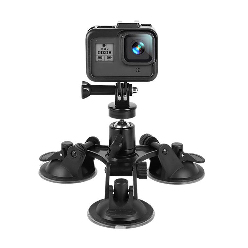 Cúp máy ảnh hành động cho GoPro Hero11 10 9 8 7 6 Black SJCAM SJ7 YI 4K GO Pro Mount Glass Sucker Action Camera Phụ kiện