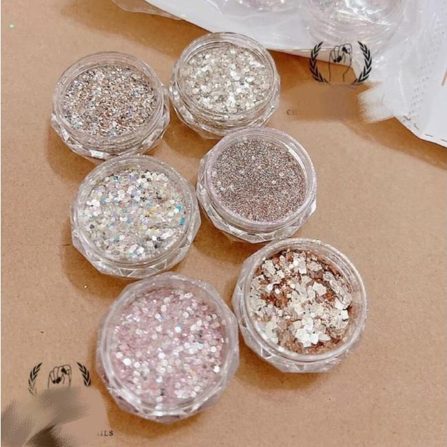 Set kim tuyến 6 màu siêu dễ thương dành cho nail
