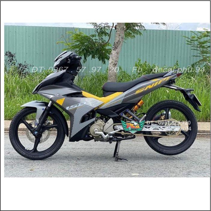 Tem rời Exciter 150 Xám nhám Sniper vàng (Q)
