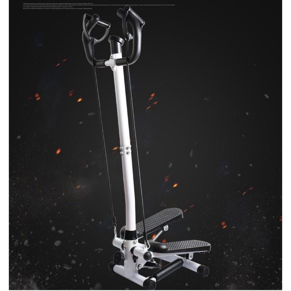 Máy chạy bộ tại chỗ tạo cơ thể săn chắc FitnessHome có tay vịn và dây - Euro Outlet
