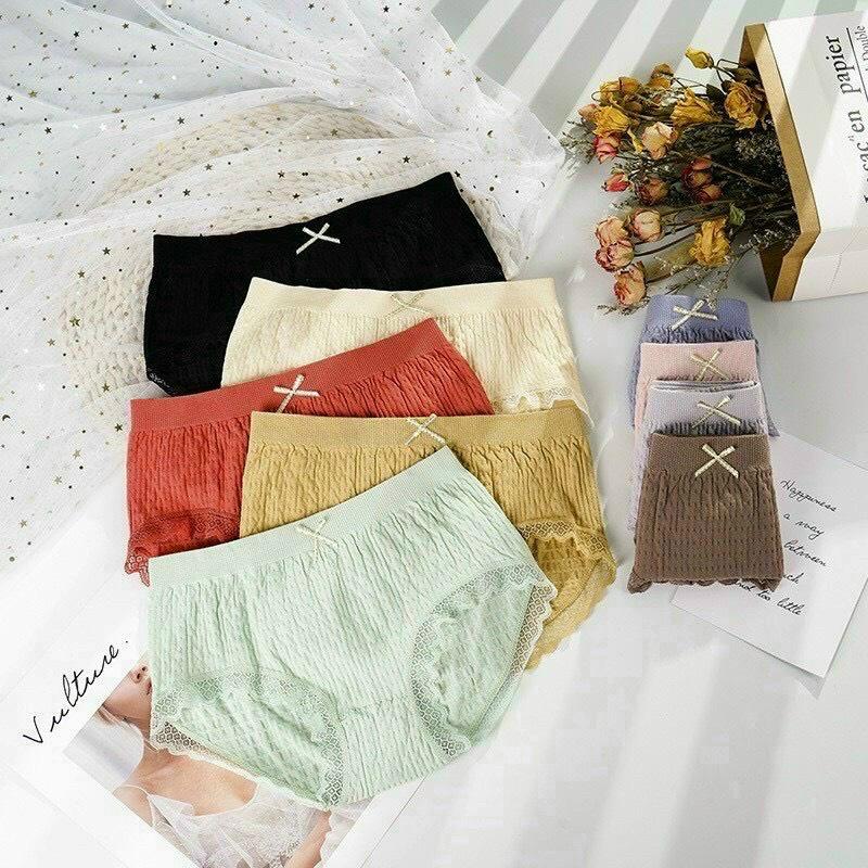 Combo 10 Quần lót nữ cotton vải mềm ôm bụng nâng mông, quần chíp thông hơi co giãn 4 chiều.